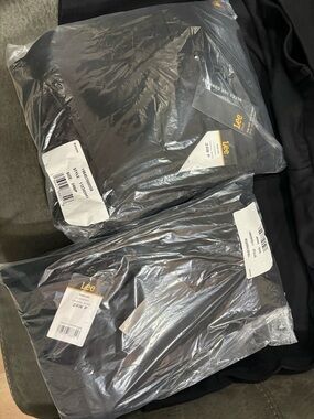 Lee Women's Wide Leg Pants in Black Plus Size Pull On